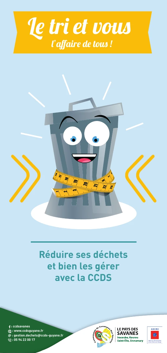Couverture du dépliant Le tri et vous : réduire ses déchets et bien les gérer avec la CCDS